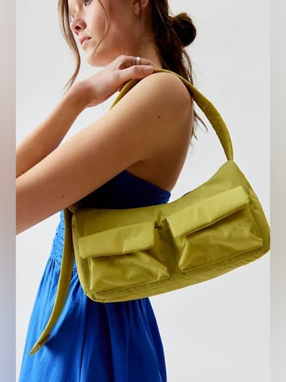 Baggu Cargo Shoulder Bag Lemongrass